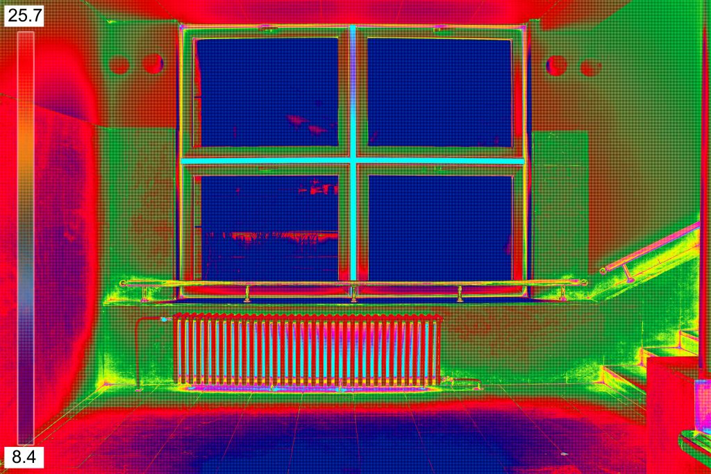 okno-termowizja-kaloryfer-pokój-uszczelki-okienne-termoizolacja