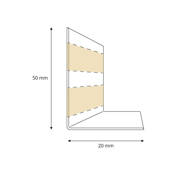 Listwa przypodłogowa miękka 50x20 mm dostępne kolory