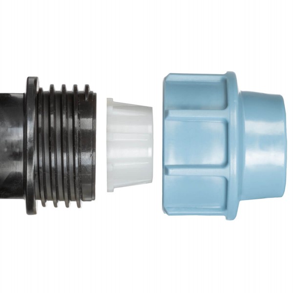 Przelot PP 25mm do przedłużania i łączenia rur doprowadzających