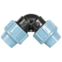 Kolano PP 20 mm do łączenia i zmiany kierunku rur doprowadzających Kolano PP 20 mm do łączenia i zmiany kierunku rur doprowadzających