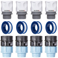 Zestaw do podłączenia rury LDPE / linii kroplującej do kranu Zestaw do podłączenia rury LDPE / linii kroplującej do kranu