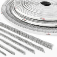 Samoprzylepna uszczelka szczotkowa przeciwkurzowa do drzwi i szafy 4 mm – 20 mm szara Samoprzylepna uszczelka szczotkowa przeciwkurzowa do drzwi i szafy 4 mm – 20 mm szara