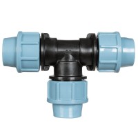 Trójnik PP 20 mm x 20 mm x 20 mm do łączenia i rozgałęziania rur doprowadzających Trójnik PP 20 mm x 20 mm x 20 mm do łączenia i rozgałęziania rur doprowadzających