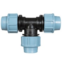 Trójnik PP 25 mm x 25 mm x 25 mm do łączenia i rozgałęziania rur doprowadzających Trójnik PP 25 mm x 25 mm x 25 mm do łączenia i rozgałęziania rur doprowadzających