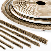 Samoprzylepna uszczelka szczotkowa przeciwkurzowa do drzwi i szafy 4 mm – 12 mm brązowa Samoprzylepna uszczelka szczotkowa przeciwkurzowa do drzwi i szafy 4 mm – 12 mm brązowa